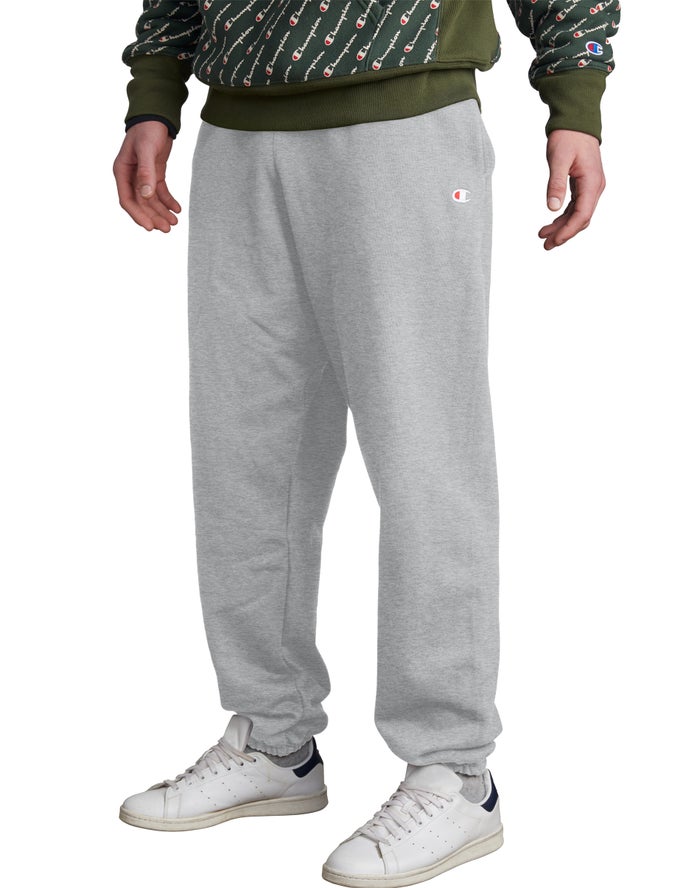 Champion Mens Pants NZ - Reverse Weave Grey ( 1395-WRZGP )